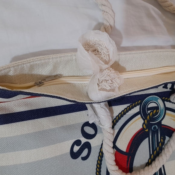 ● Eco Friendly Nautical Theme Beach Bag - Picture 14 of 16